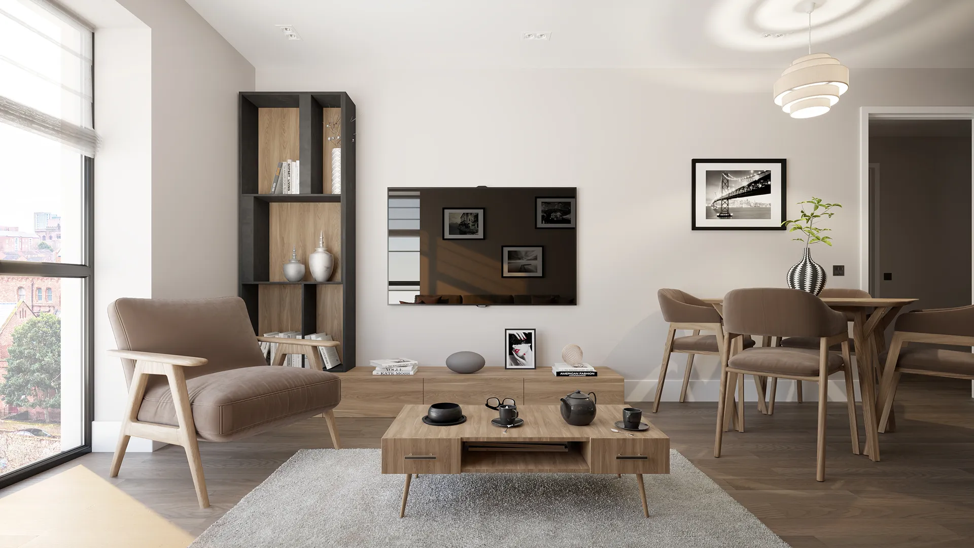 V2 22 1BED Living